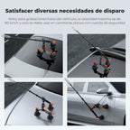 Ventosa Triple K&F Concept para cámara con Brazo Articulado adaptador 3en1