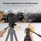 K&F Concept FH-04 Cabezal Fluido Compacto 360°