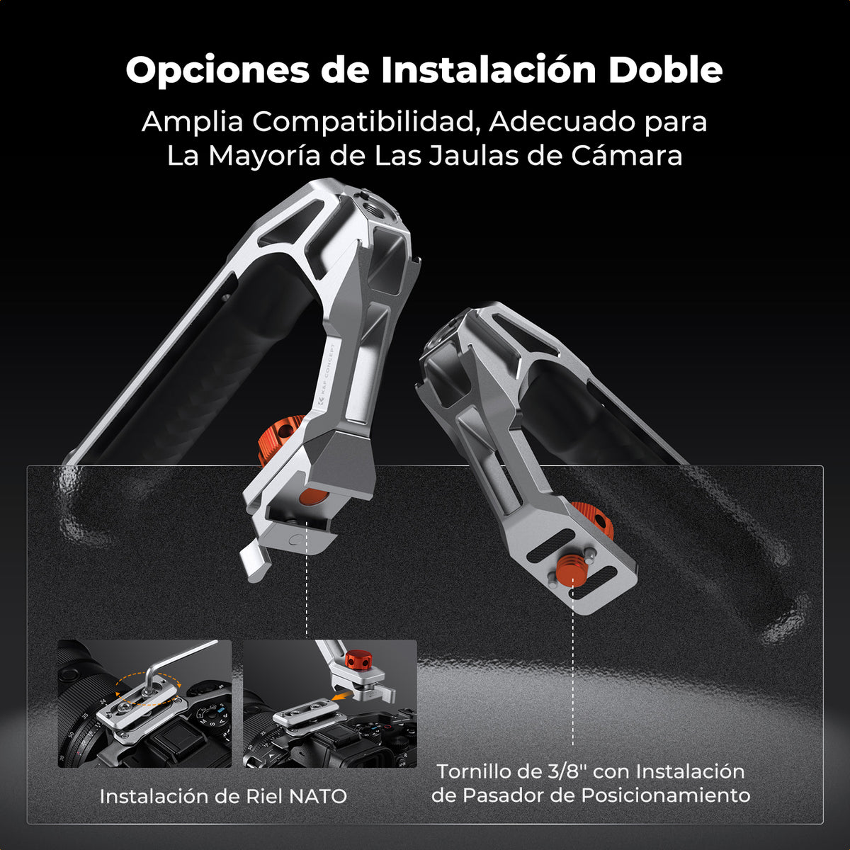 K&F Concept KF31.234 Asa Superior Universal para Jaula de Cámara