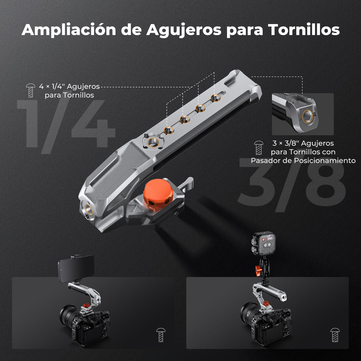 K&F Concept KF31.234 Asa Superior Universal para Jaula de Cámara