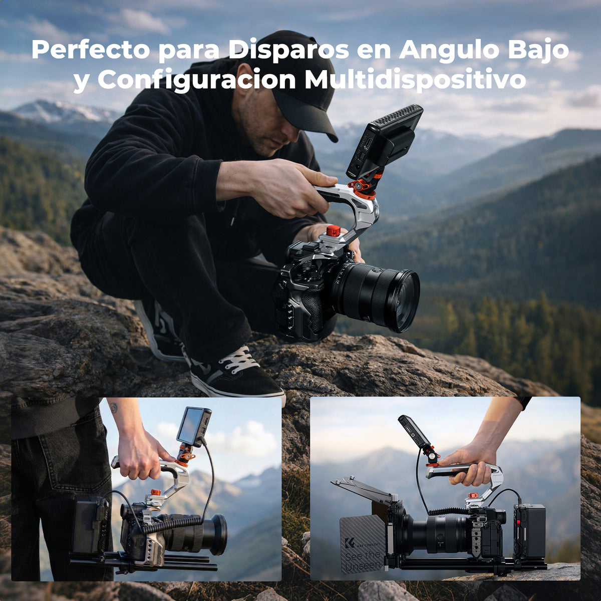 K&F Concept KF31.234 Asa Superior Universal para Jaula de Cámara