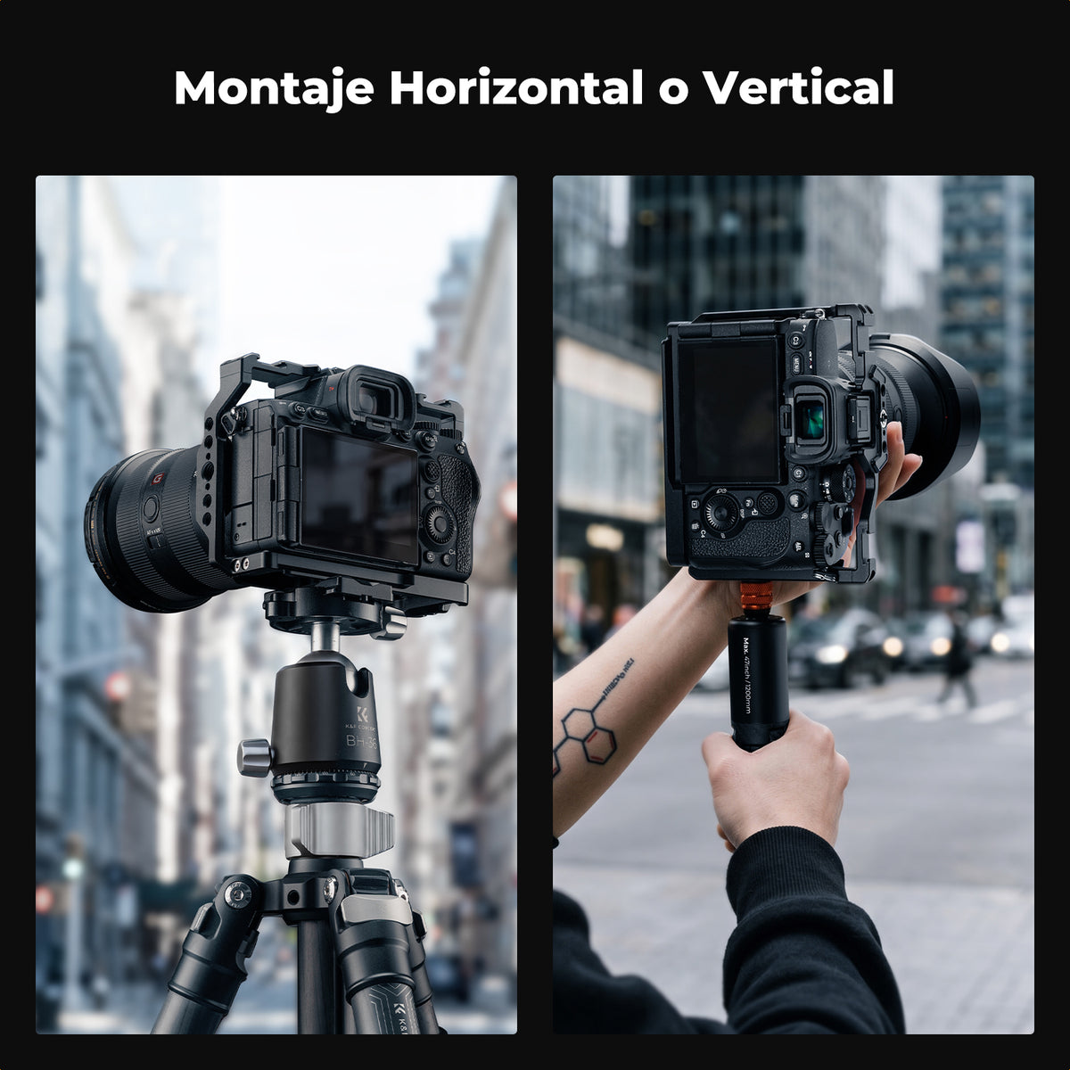 Jaula K&F Concept para Sony A7 III/IV/V y A7R III/V