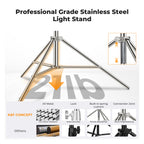 Stand K&F Concept 2.8m Plateado Aluminio