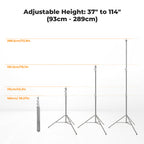 Stand K&F Concept 2.8m Plateado Aluminio