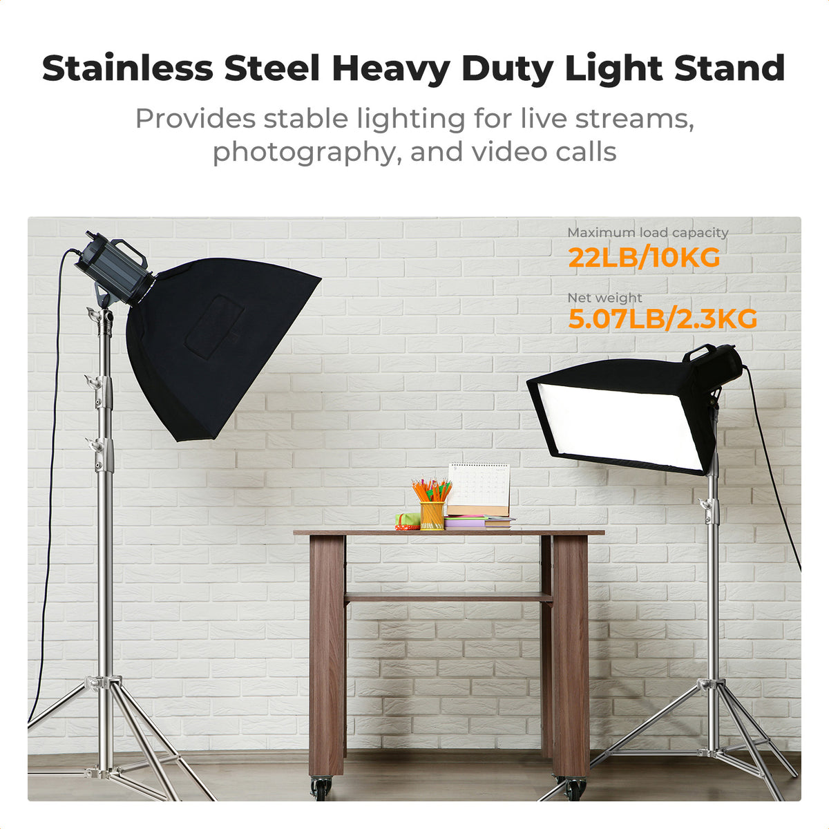 Stand K&F Concept 2.8m Plateado Aluminio