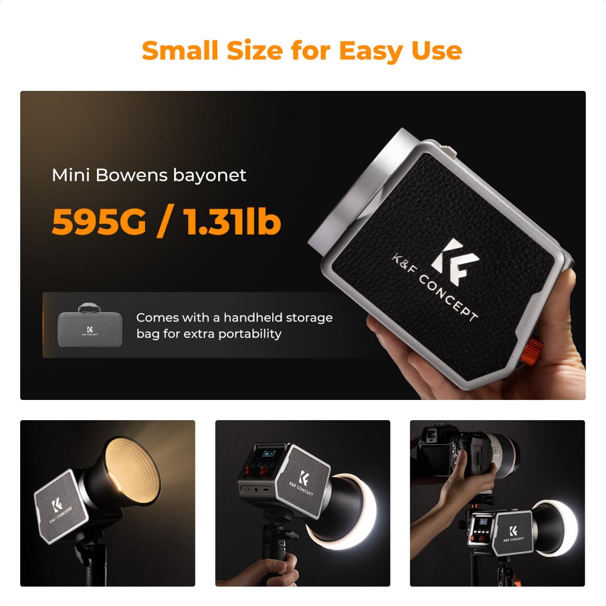 Luz LED  K&F Concept 60W COB Bicolor