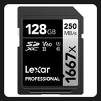 Lexar 128GB Professional 1667x UHS-II SDXC
