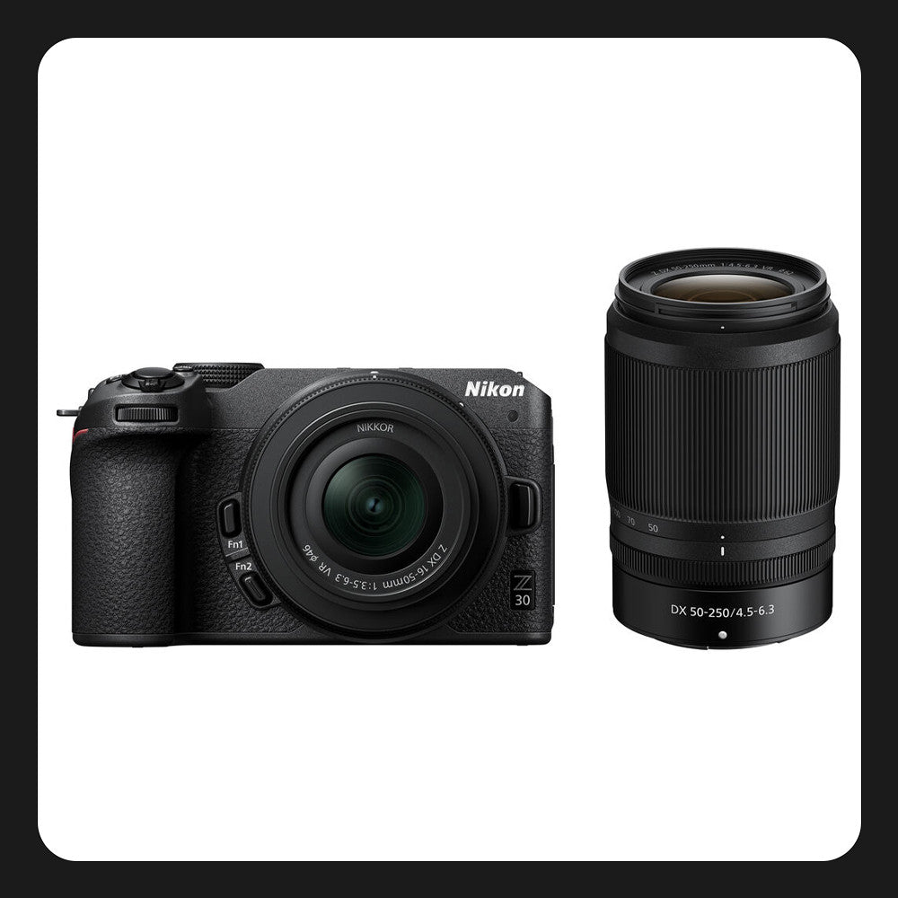 Nikon Z30 con 16-50mm y 50-250mm + memoria 32gb