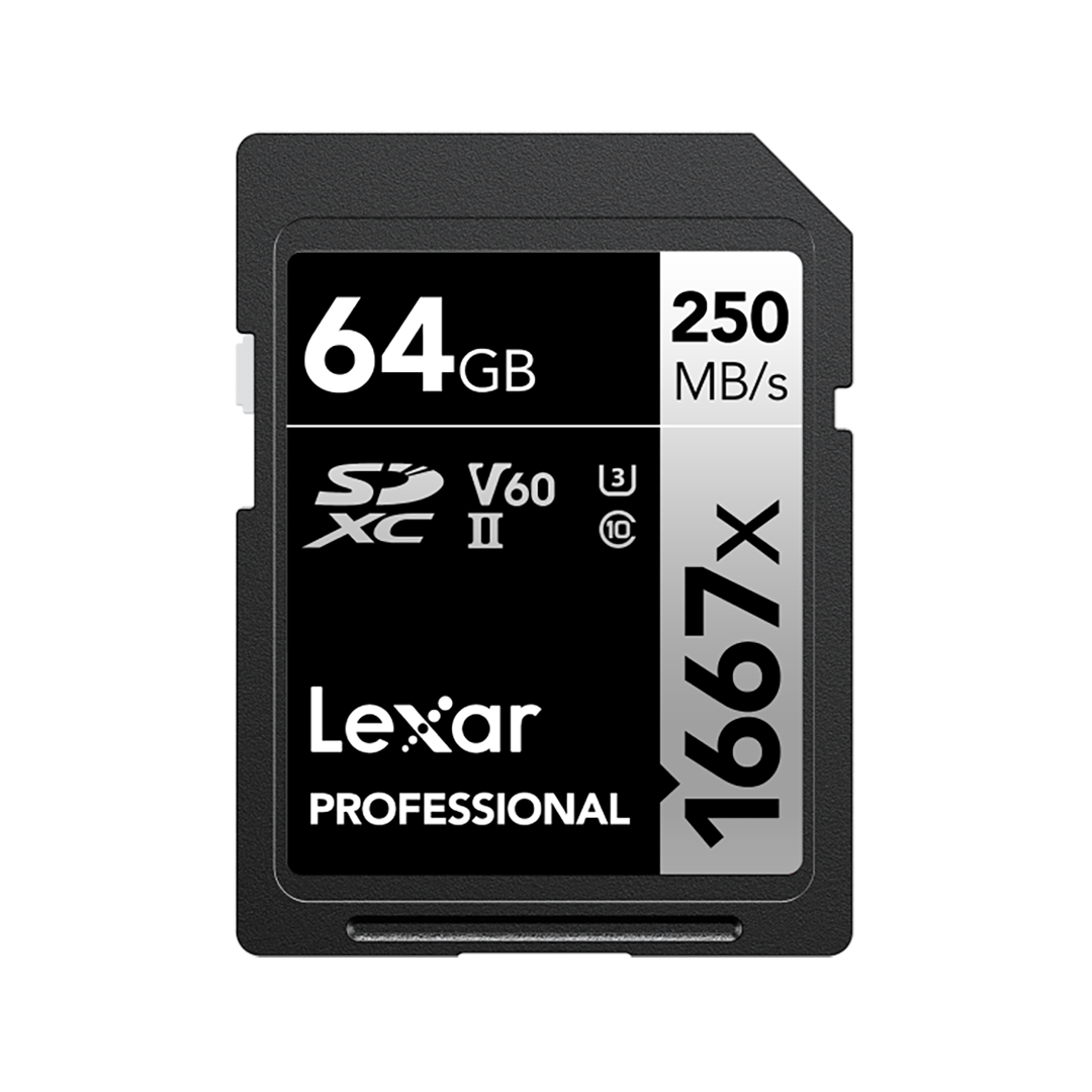 Lexar Professional 1667x SD 64GB V60 UHS-II