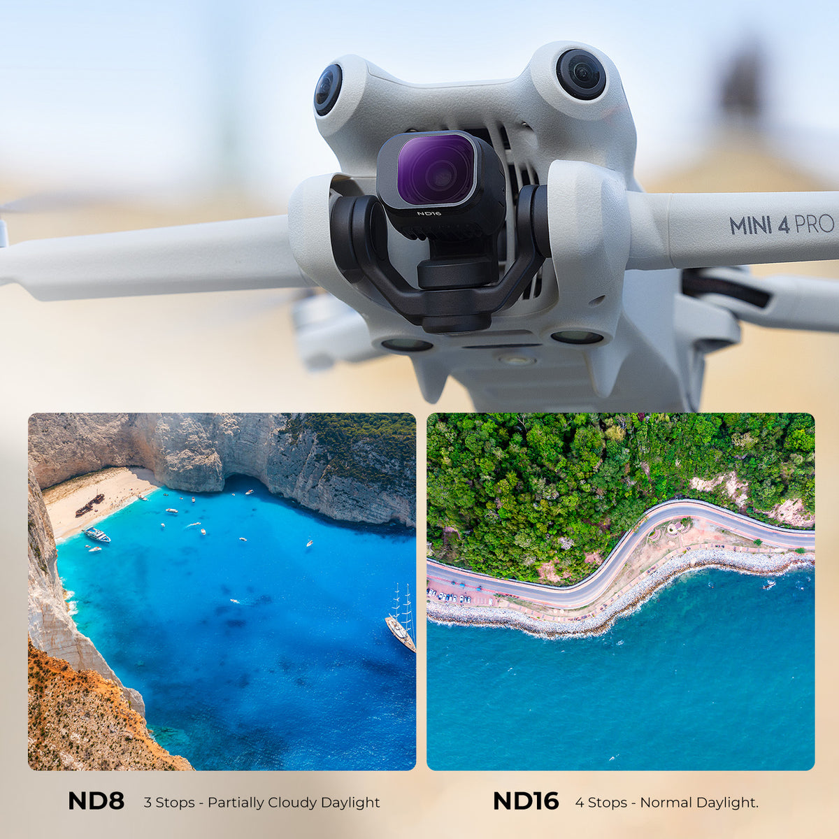Kit 6 Filtros K&F Concept CPL+ND para DJI Mini 4 Pro