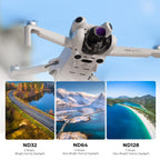 Kit 6 Filtros K&F Concept CPL+ND para DJI Mini 4 Pro