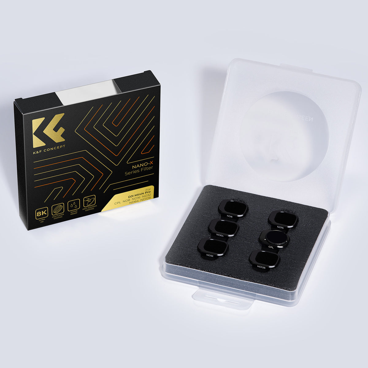 Kit 6 Filtros K&F Concept CPL+ND para DJI Mini 4 Pro