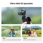Kit 3 Filtros K&F Concept CPL+VND2-32+Black Mist 1/4 para DJI Osmo Pocket 3 y 4