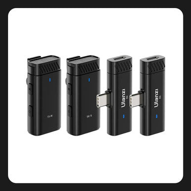 Ulanzi HM2301 Micrófonos inalámbricos Dobles tipo C