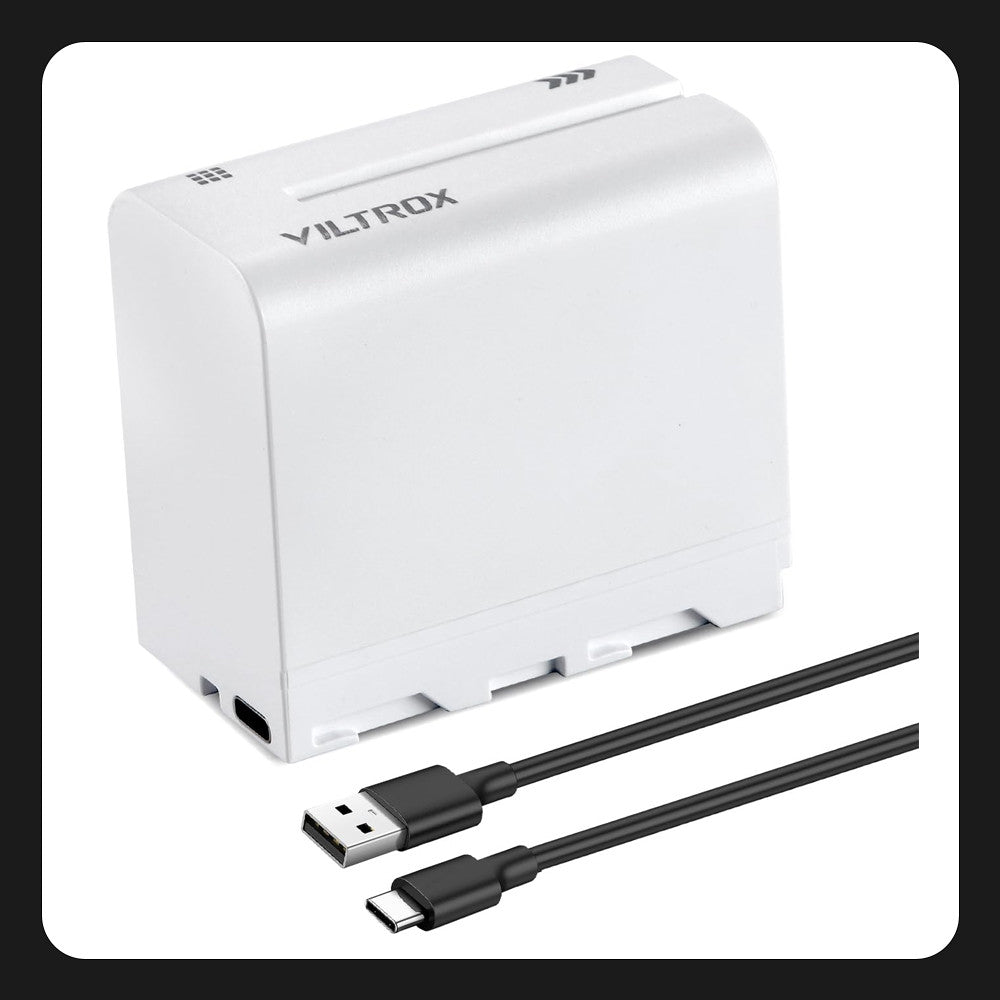 VILTROX Bateria NP-F970 6600mAh recargable
