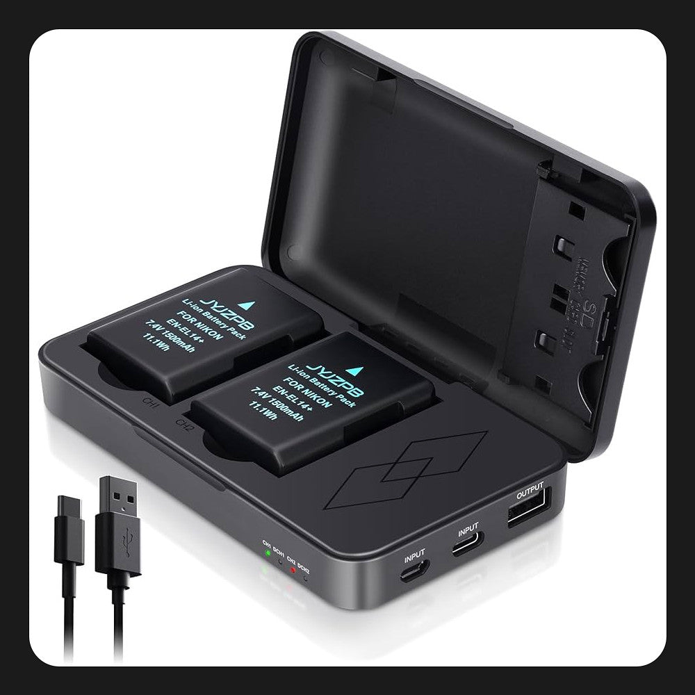 Kit JYJZPB EN-EL14 (2 baterias y cargador)