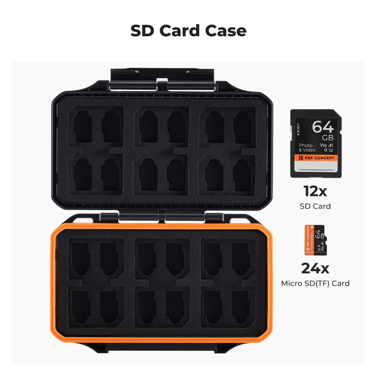 Estuche Rígido K&F Concept para Tarjetas SD y Micro SD
