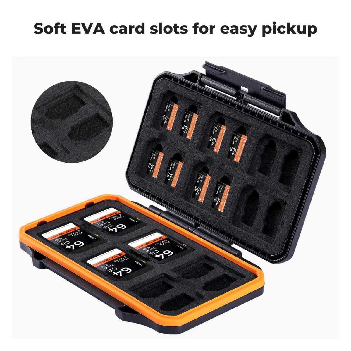 Estuche Rígido K&F Concept para Tarjetas SD y Micro SD