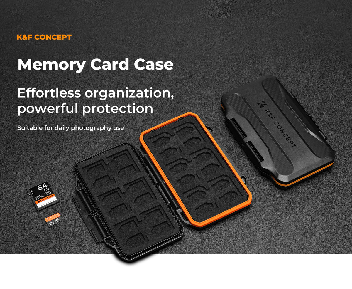 Estuche Rígido K&F Concept para Tarjetas SD y Micro SD