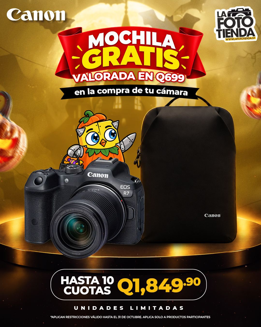 Canon EOS R7 + RF-S 18-150mm IS STM y mochila gratis