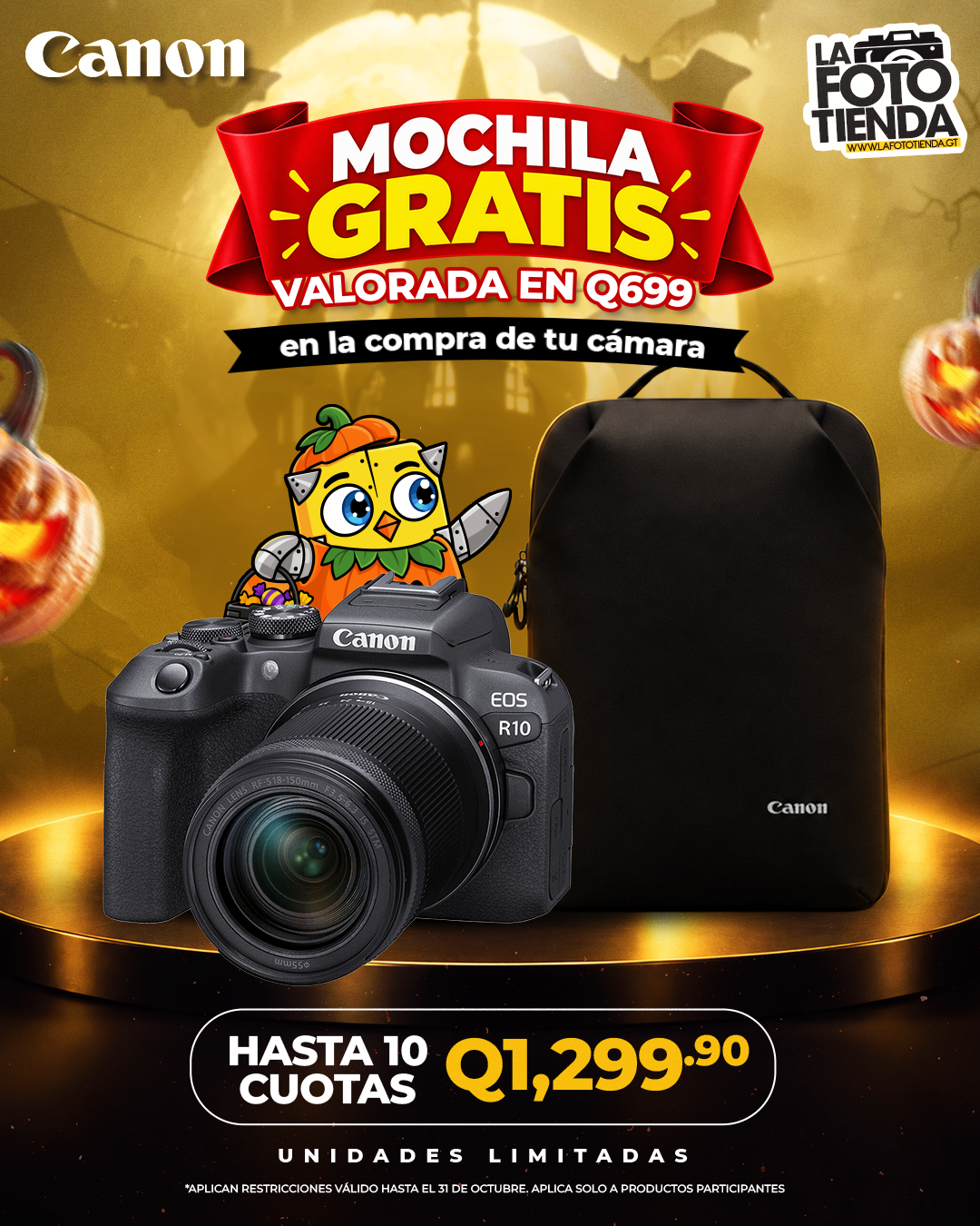 Canon EOS R10 + RF-S 18-150mm IS STM y mochila gratis