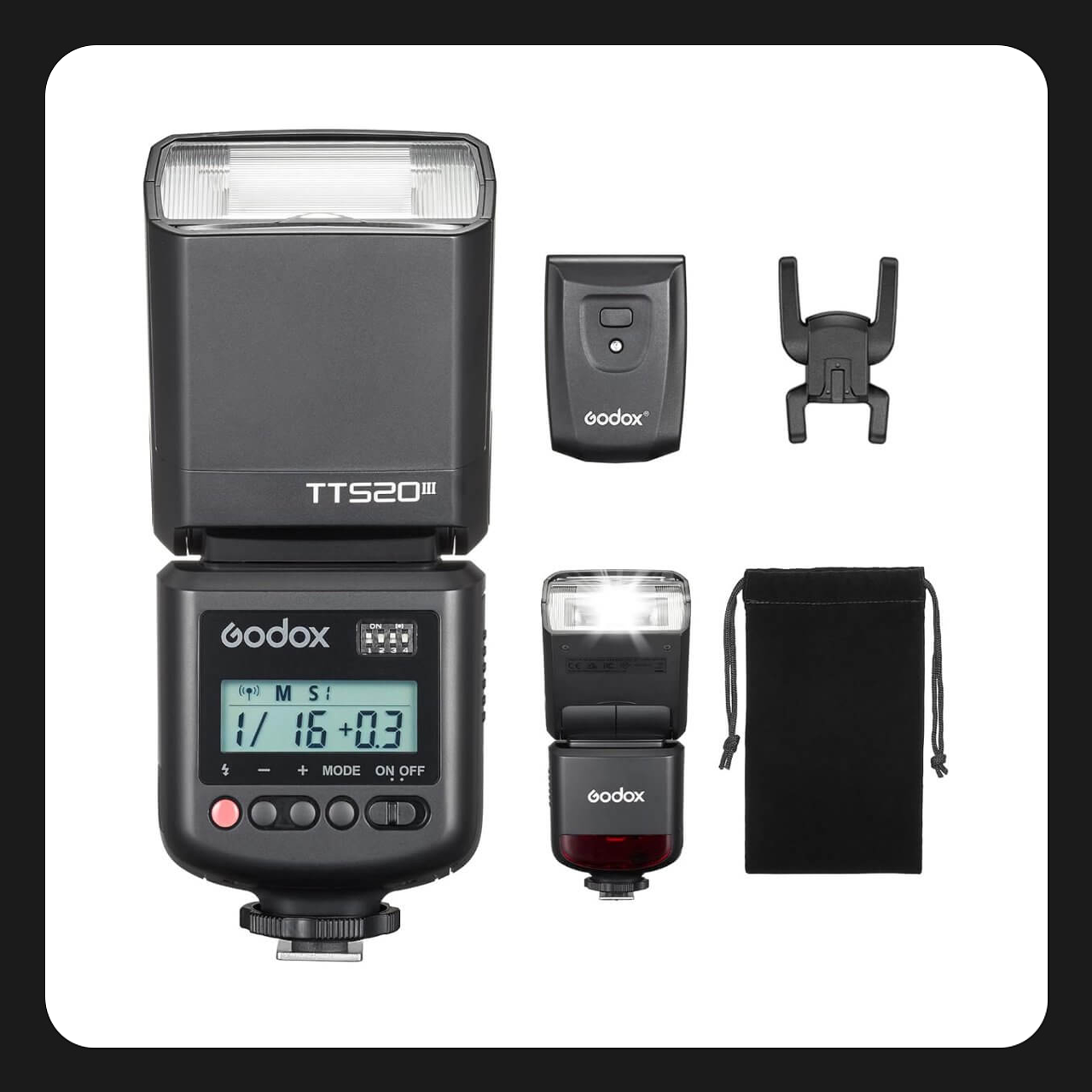 Flash GODOX TT520III universal con transmisor